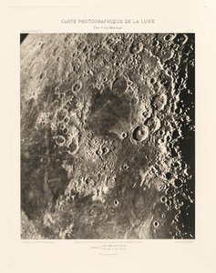 月の写真図版II（Carte photograph de la lune, planche II）,3月15日 作： シャルル・ル・モルヴァン