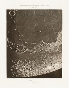 月の写真チャート、プレートXVIII.A（月の写真チャート、プレートXVIII.A）、10月20日 作： シャルル・ル・モルヴァン