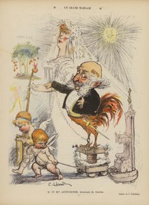 素晴らしい結婚式で。ル・リールのイラスト 作： Charles Leandre