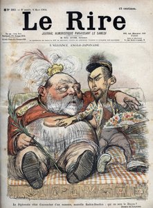 日英同盟（ジャパニーズ・アングロ1902） 外交はモンスターを生んだばかり、新しいラディカ＝ドゥーディカ：誰がディーンになるのか？- エドワード7世 - CARICATURE 1902 by Charles LEANDRE (1862-1934) for The Laughter 作： Charles Leandre