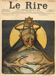 1898年4月16日、「ルリール」の表紙からのロスチャイルド家の風刺画