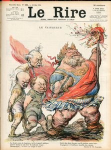 Le Lire "の表紙、カラフルな風刺画