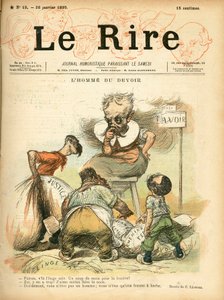 Le Lire "の表紙、カラフルな風刺画