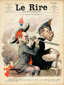 Le Lire "の表紙、カラフルな風刺画 作： Charles Leandre
