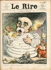 The Laughter」198号の表紙、Satirique en Couleurs 作： Charles Leandre