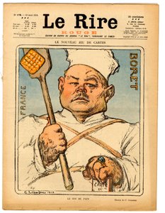 赤い笑い "の表紙、色で風刺する 作： Charles Leandre