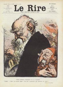 フランスの政治家アンリブリソンとエミールコーム。ル・リールのイラスト 作： Charles Leandre