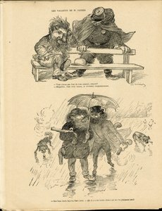 シャルル・レアンドル（1862-1934）が「Le Rire」に描いたもの。 作： Charles Leandre