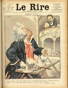 Le Rire』誌の表紙を飾るイラスト（1920年02月07日） - Statesman - David Lloyd George and Ebert Friedrich (1871-1925) 作： Charles Leandre