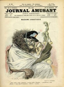 Le Journal Fun」誌の表紙を飾るCharles Leandre（1862-1934）のイラスト 作： Charles Leandre