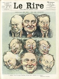 Le Rire」の表紙に描かれたシャルル・レアンドル（1862-1934）のイラスト 作： Charles Leandre