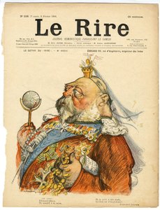 Le Rire」の表紙に描かれたシャルル・レアンドル（1862-1934）のイラスト