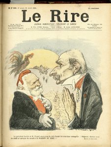 Le Rire」の表紙に描かれたシャルル・レアンドル（1862-1934）のイラスト