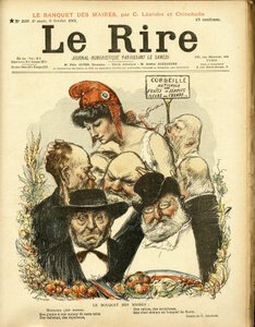 Le Rire」の表紙に描かれたシャルル・レアンドル（1862-1934）のイラスト 作： Charles Leandre