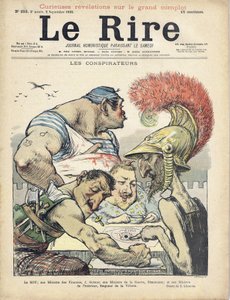 Le Rire」の表紙に描かれたシャルル・レアンドル（1862-1934）のイラスト 作： Charles Leandre