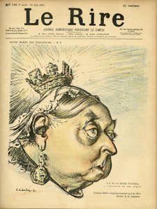 Le Rire」の表紙に描かれたシャルル・レアンドル（1862-1934）のイラスト 作： Charles Leandre