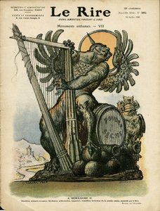 Le Rire」の表紙に描かれたシャルル・レアンドル（1862-1934）のイラスト 作： Charles Leandre