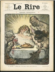 Le Rire」の表紙に描かれたシャルル・レアンドル（1862-1934）のイラスト 作： Charles Leandre