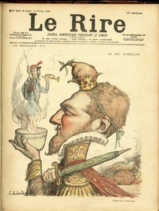 Le Rire」の表紙に描かれたシャルル・レアンドル（1862-1934）のイラスト 作： Charles Leandre