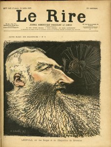 Le Rire」の表紙に描かれたシャルル・レアンドル（1862-1934）のイラスト
