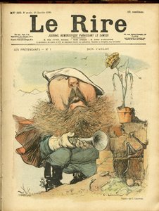 Le Rire」の表紙に描かれたシャルル・レアンドル（1862-1934）のイラスト