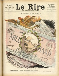Le Rire」の表紙に描かれたシャルル・レアンドル（1862-1934）のイラスト