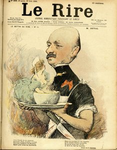 Le Rire」の表紙に描かれたシャルル・レアンドル（1862-1934）のイラスト