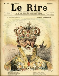 Le Rire」の表紙に描かれたシャルル・レアンドル（1862-1934）のイラスト 作： Charles Leandre