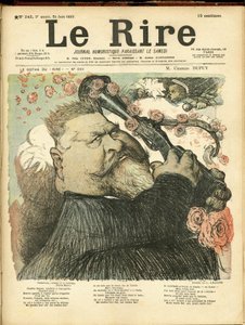 Le Rire」の表紙に描かれたシャルル・レアンドル（1862-1934）のイラスト 作： Charles Leandre