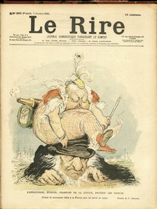 Le Rire」の表紙に描かれたシャルル・レアンドル（1862-1934）のイラスト