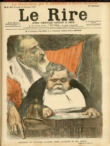 Le Rire」の表紙に描かれたシャルル・レアンドル（1862-1934）のイラスト
