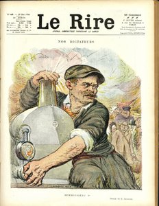 シャルル・ルアンドル（1862-1934）のイラストを『Le Rire』誌の表紙に掲載（20年5月29日） - 「我々の独裁者たち」 - 鉄道列車 - ガストン・モンムソー（1883-1960年 作： Charles Leandre