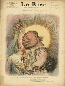 シャルル・ルアンドル（1862-1934）のイラストをLe Rire誌312号（2009年1月23日）の表紙に掲載 - アメリカ アメリカ - ウィリアム・ハワード・タフト（1857-1930）、大統領 作： Charles Leandre