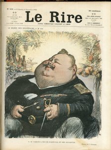 シャルル・ルアンドル（1862-1934）のイラストを『Le Rire』418号の表紙に使用。