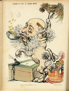 シャルル・レアンドル（1862-1934）のイラスト（Le Rire紙） 09/04/04 - 反ユダヤ主義、銀 - マイヤー・アーサー