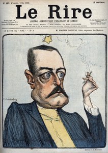 M.ピエール・ワルデック・ルソー（ワルデック・ルソー）（1846-1904）の風刺画をシャルル・ルアンドル（1862-1934）が5月7日付の「Le Rire」紙に掲載。 作： Charles Leandre