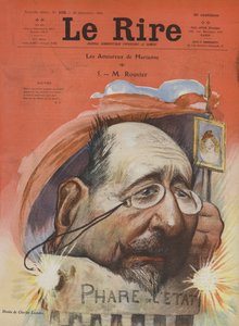 モーリス・ルーヴィエ、フランスの政治家。ラ・リールのイラスト