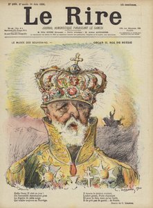 オスカーII、スウェーデンの王、ルリールのイラスト