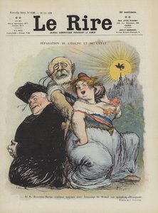 教会と国家の分離。ル・リールのイラスト