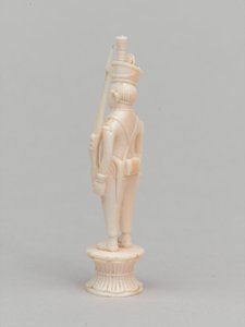 白いポーン、チェスの駒、インド、1820年頃 作： Charles Leandre