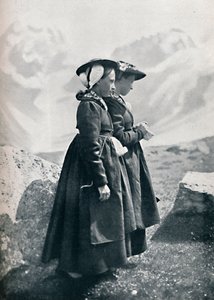 1912年にスイス人女性2人 作： Charles Lefebure