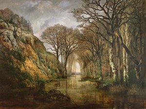 エルドル、冬、1857 作： Charles Leroux