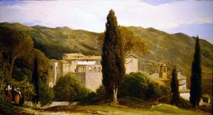 ローマ近郊の全景（詳細）（紙に油彩）（358270も参照） 作： Charles Lock Eastlake