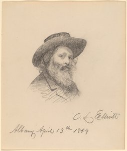 アーティストの肖像 Asa W. Twitchell 作： Charles Loring Elliott