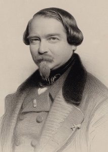 作曲家Jean-Georges Kastner 1810-1867、1857の肖像。 作： Charles Louis Baugniet