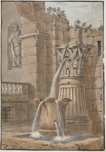 中庭の噴水 作： Charles Louis Clerisseau