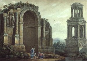 聖レミーの凱旋門 作： Charles Louis Clerisseau