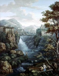チボリ 作： Charles Louis Clerisseau