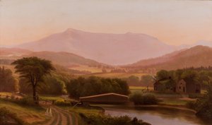 マンスフィールド山、バーモント、1850-1890 作： Charles Louis Heyde