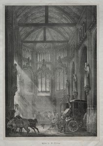 聖ニコラス教会、ルーアン、1823年。 作： Charles Louis Lesaint